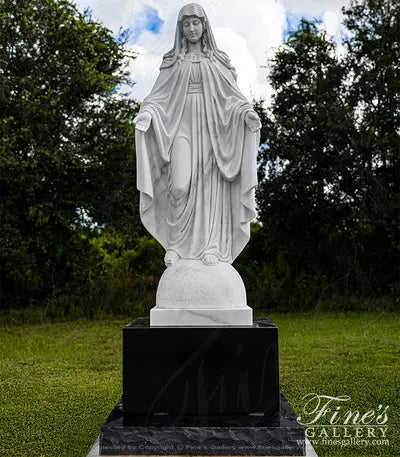 Marble Immaculate Conception Virgin Mary Statue
