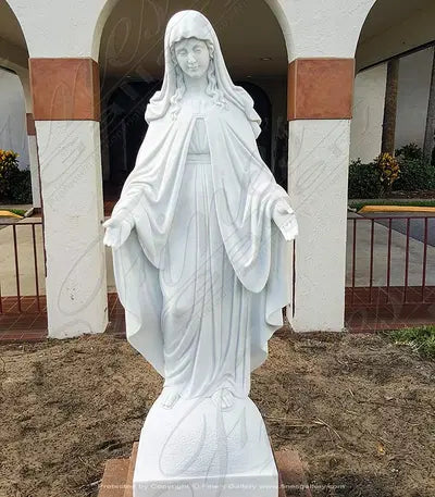 Marble Immaculate Conception Virgin Mary Statue