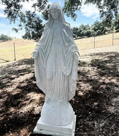 Marble Immaculate Conception Virgin Mary Statue