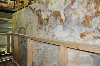 Premium Onyx Marble Slabs - Set of 3 Natural Stone Slabs for Luxury Home Design, Kitchen Countertops & Custom Interior Applications