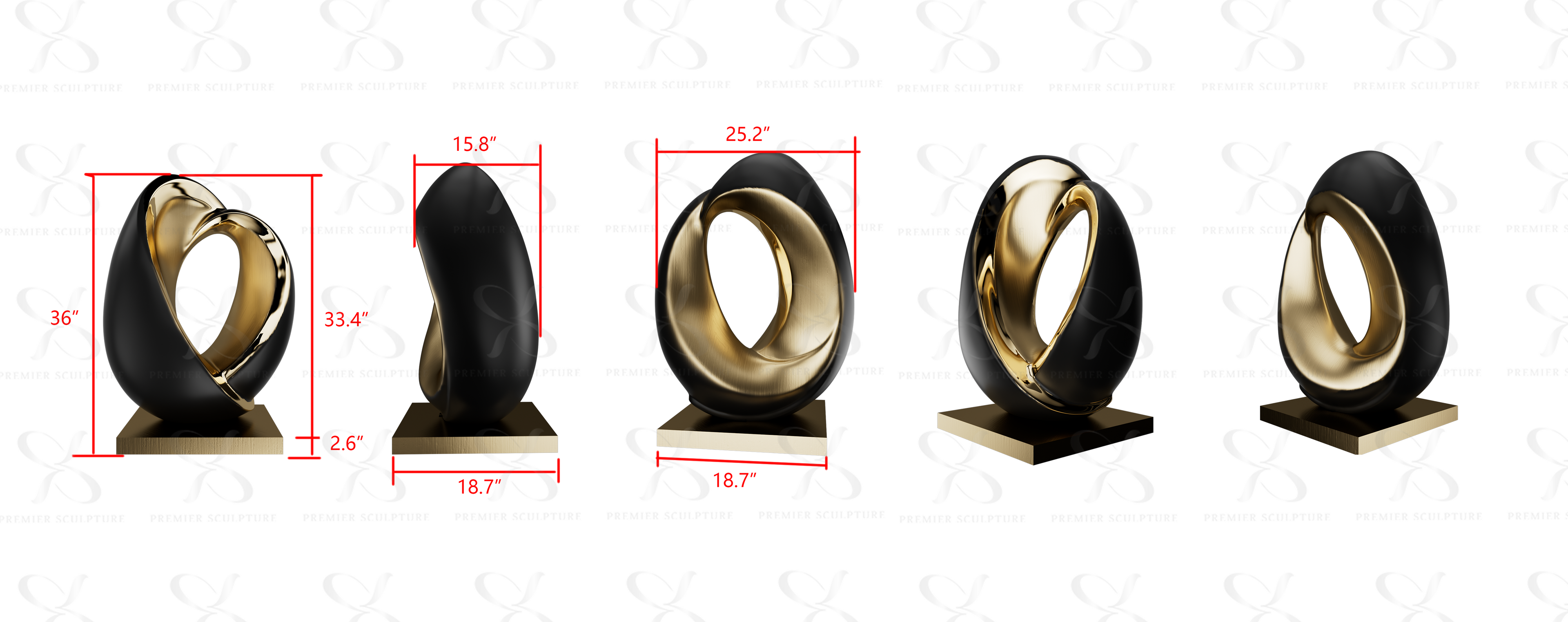 PREMIER Stainless Steel Sculpture PSB-037--50% Deposit payment for Bob Kjelden